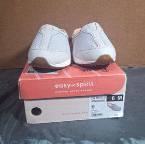 Easy Spirit Women's TNOT Windchime Sneaker Clog Size 6M GRAY/PEACH MOMCORE